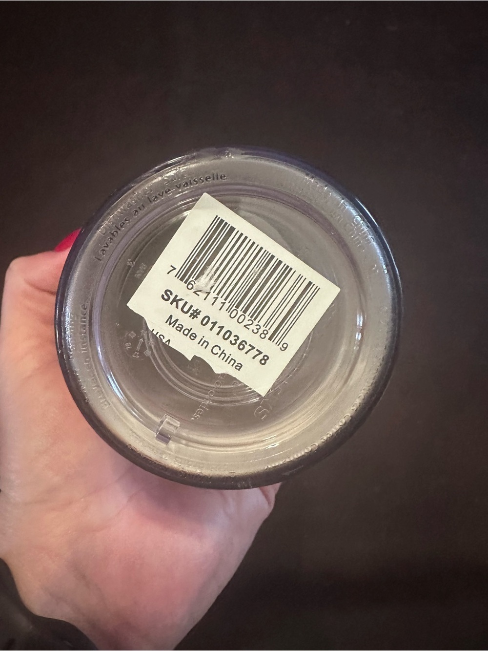 Starbucks Clear/Purple Iridescent Travel Cup with Clear Lid - Picture 2 of 8